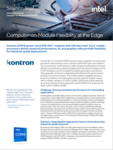 Intel Solution Brief: Computer-on-Module Flexibility at the Edge