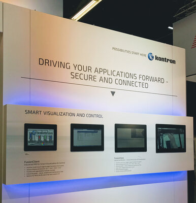 Kontron FusionClient und Kontron FusionView HMI Presenter auf der embedded world 2017