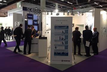 Kontron Booth at Aircraft Interiors Expo 2017 in Hamburg, Germany