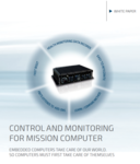 Control and Monitoring for Mission Computer